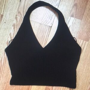 Black Halter Top